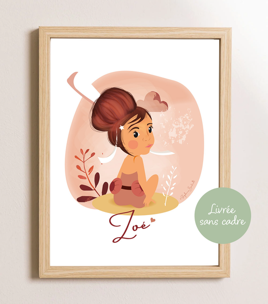 Personalized poster - The little bather